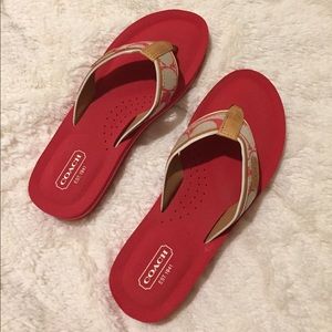 Pink Coach Jolie Sandals Size 7 1/2
